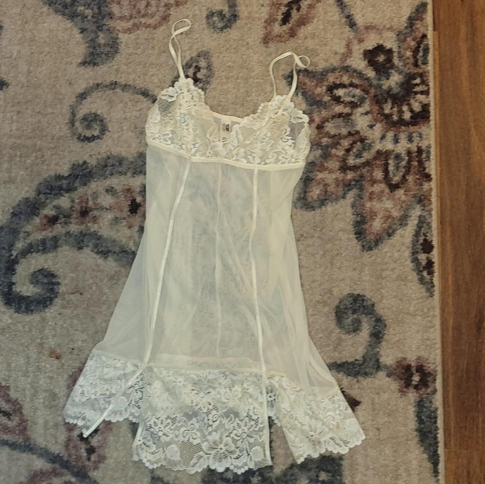 Kayser brasillian white lingerie dress lightly used no stains